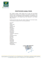 Pesticides analyses